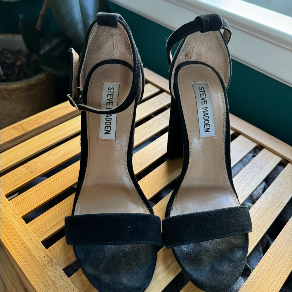 Steve Madden Suede Ankle Strap Heels